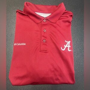 GUC - Columbia Alabama Crimson Tide Polo with Embroidered Logo; XL